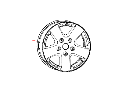 Mopar 1UB17DX8AB Aluminum Wheel