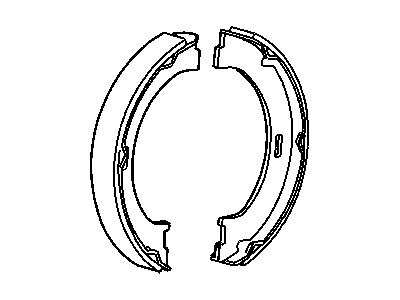 Mopar 5086930AA Shoe And Lining Kit Drum
