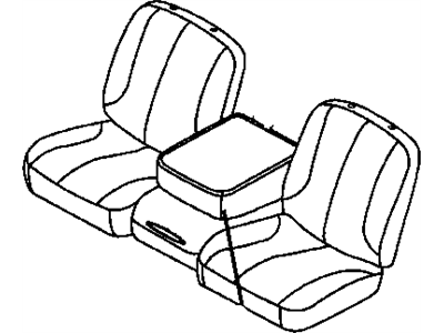 Mopar 1NL27DK2AA Front Seat Cushion Cover Left
