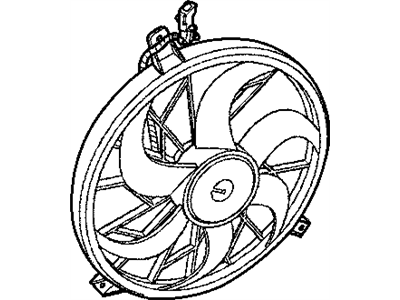 Jeep Liberty Engine Cooling Fan - 55037691AA