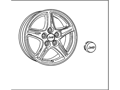 Mopar 82205899 Cast Aluminum Wheel Kit