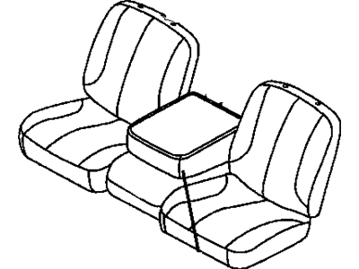 Mopar 1QA43BD3AA Front Seat Cushion Cover