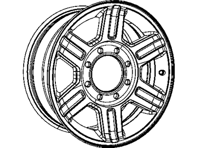 Mopar 1HL36AAAAB Aluminum Wheel