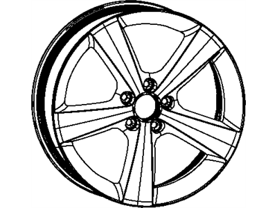 Mopar 1TH59DX8AB Aluminum Wheel