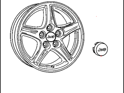 Mopar 82211433 Cast Aluminum Wheel Kit