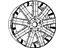 Mopar 1BD60XZAAD Aluminum Wheel