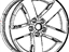 Mopar 5PE921AUAA Aluminum Wheel