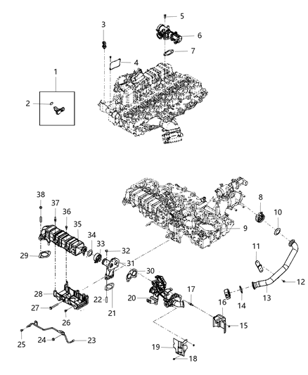 2011 Ram 2500 Clamp Diagram for 68005467AA