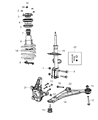 Diagram for Ram Steering Knuckle - 4743569AE