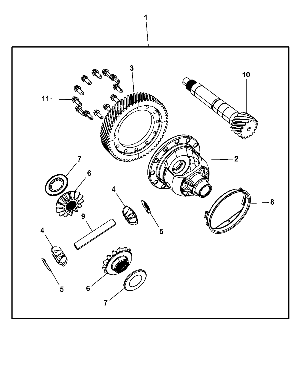 2005 Dodge Stratus Coupe Front Suspension Strut, Spring & Stabilizer