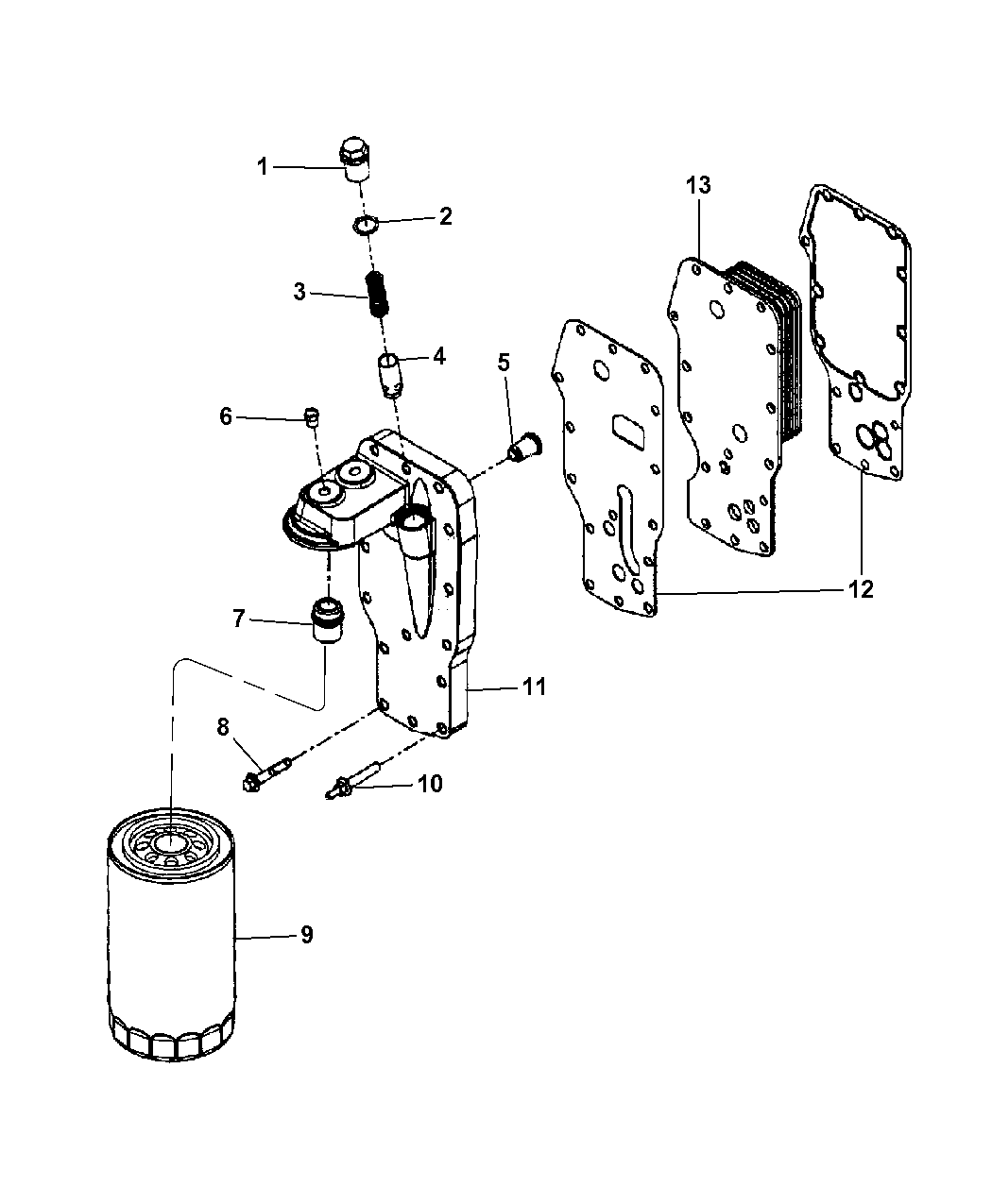 2012 Jeep Grand Cherokee Transmission Oil Cooler & Lines