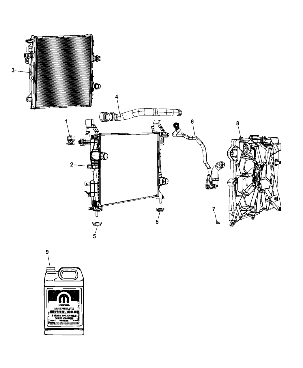 55135808AD - Genuine Mopar GLASS-QUARTER WINDOW 2002 jeep grand cherokee window diagram 