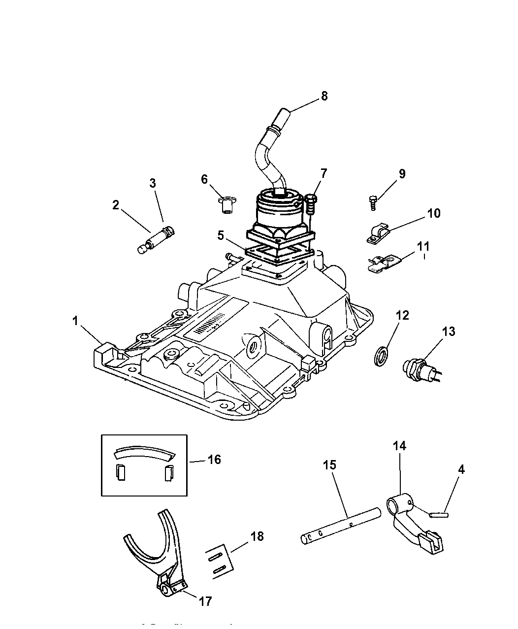 68041184AA Genuine Jeep HOUSINGWATER OUTLET