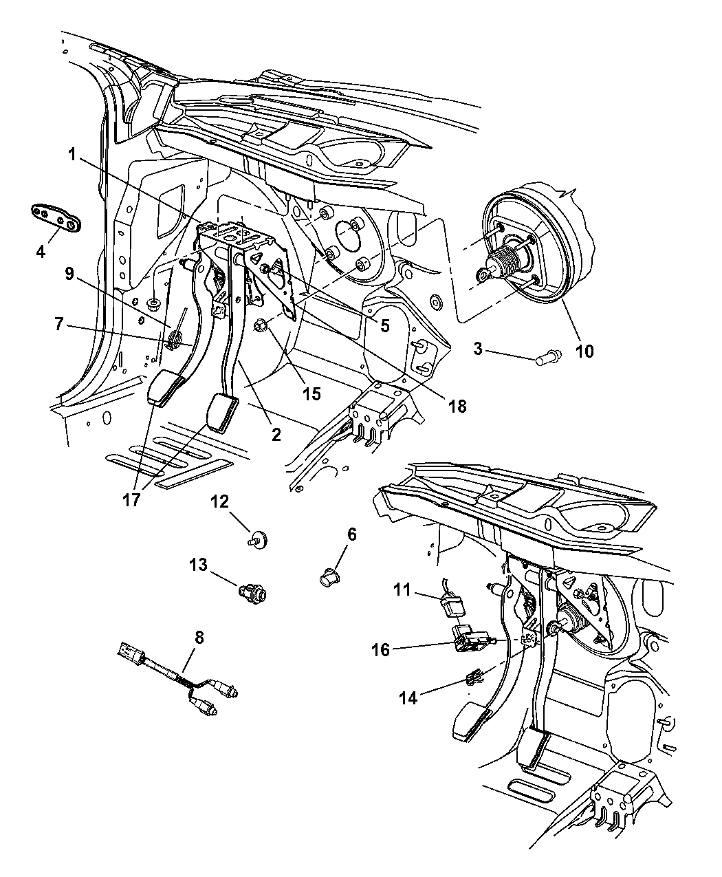 2004 Dodge Ram 1500 Upper And Lower Control Arms, Torsion Bars, And