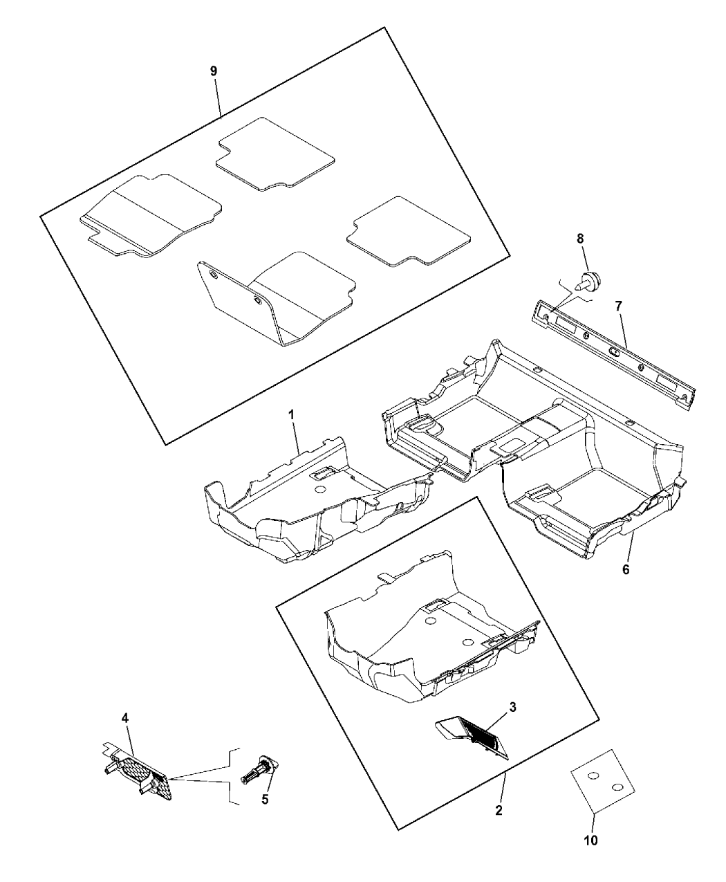 2003 Dodge Ram 1500 Axle Assembly, Rear Mopar Parts Giant