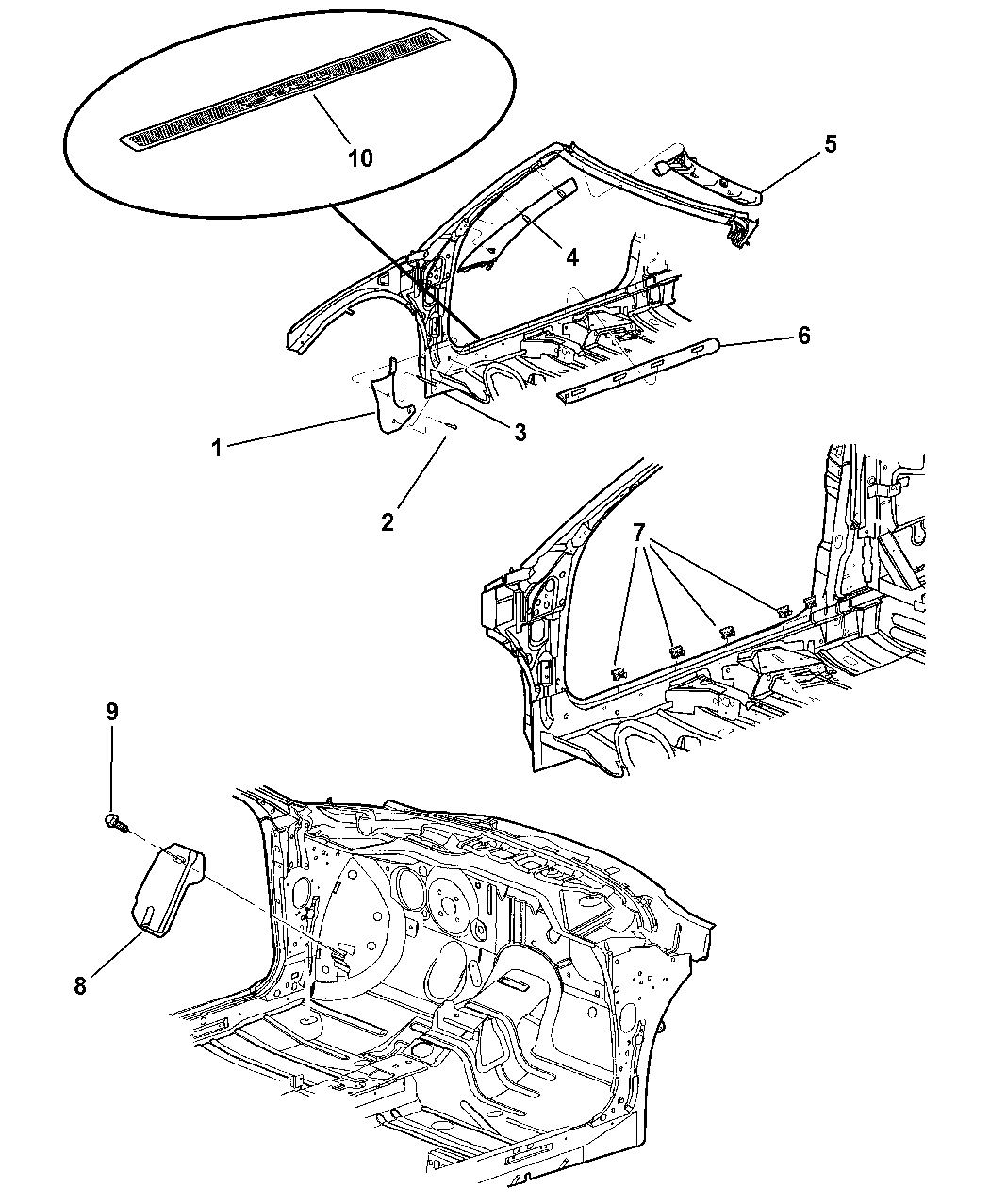 2008 Chrysler Town & Country Crossmember Front Suspension
