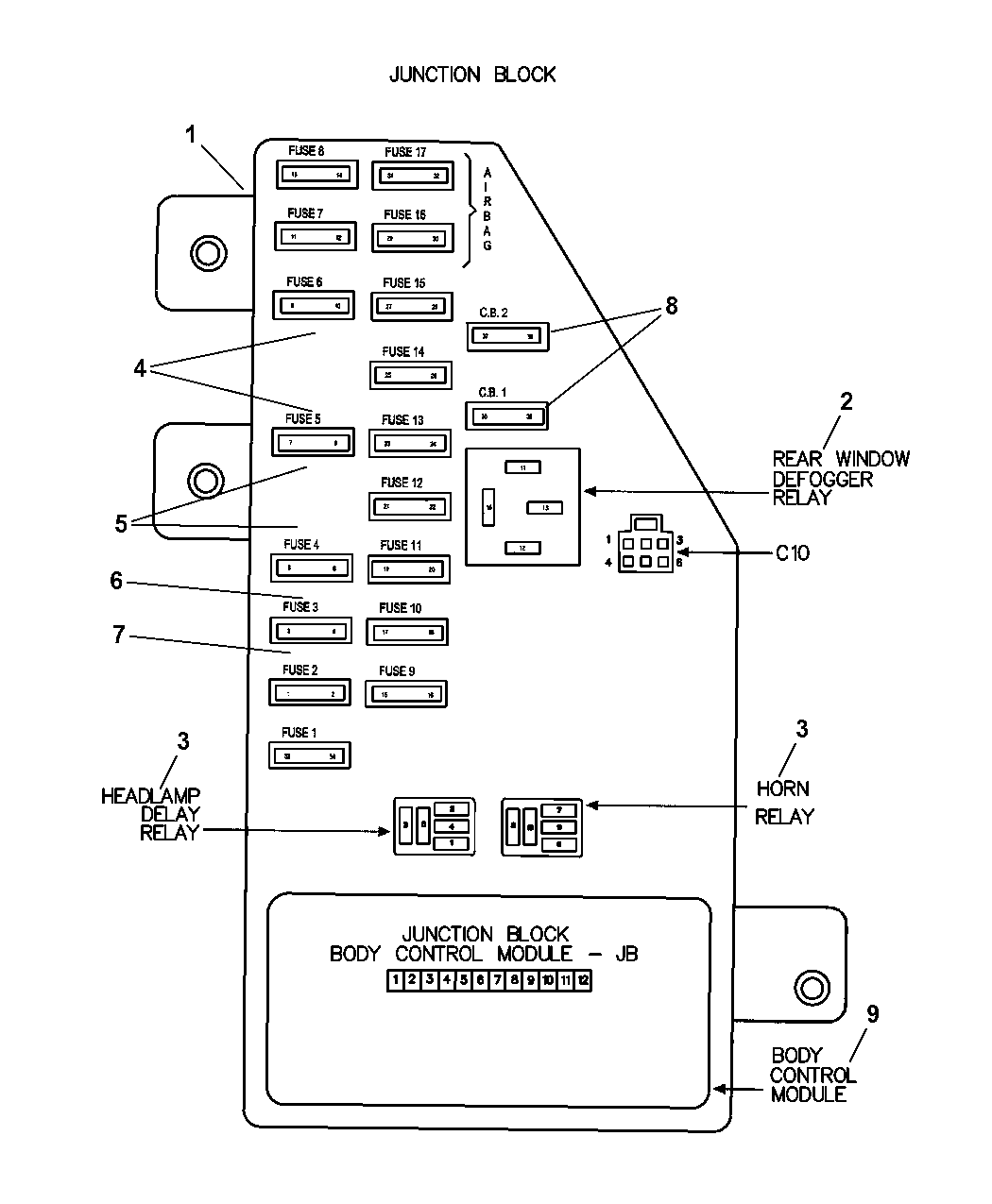 Chrysler Sebring Fuse Location - Wiring Diagram