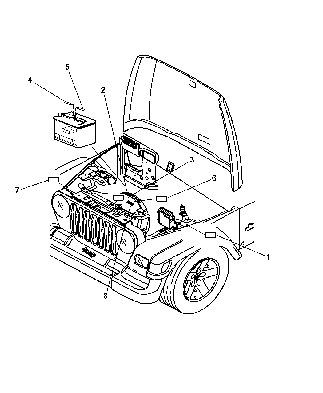 2007 Jeep Wrangler Engine Diagram