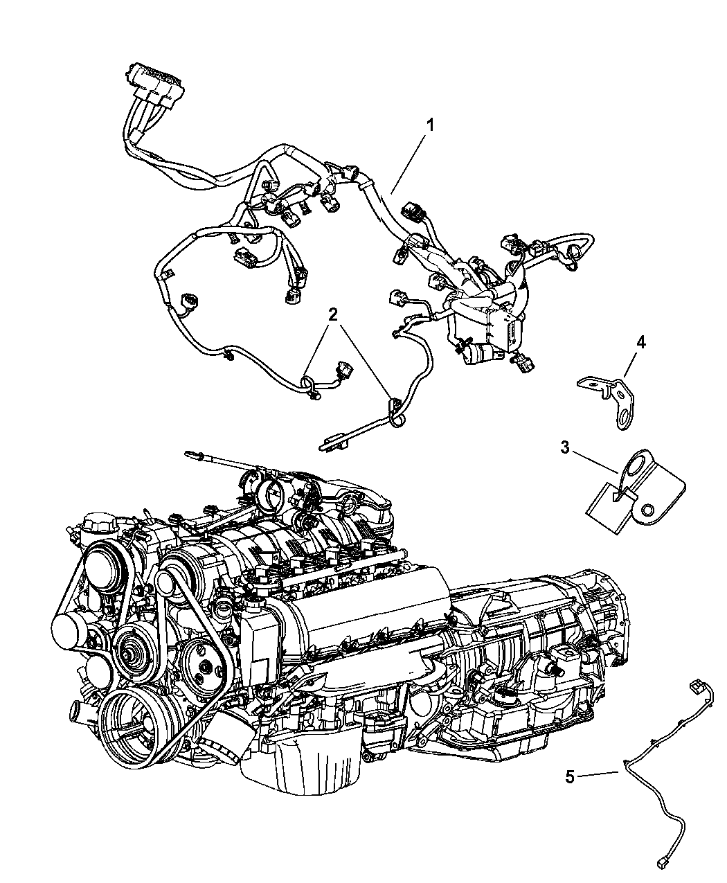 4801421AB - Genuine Mopar WIRING-INJECTOR 2006 jeep commander lift gate wiring diagram 