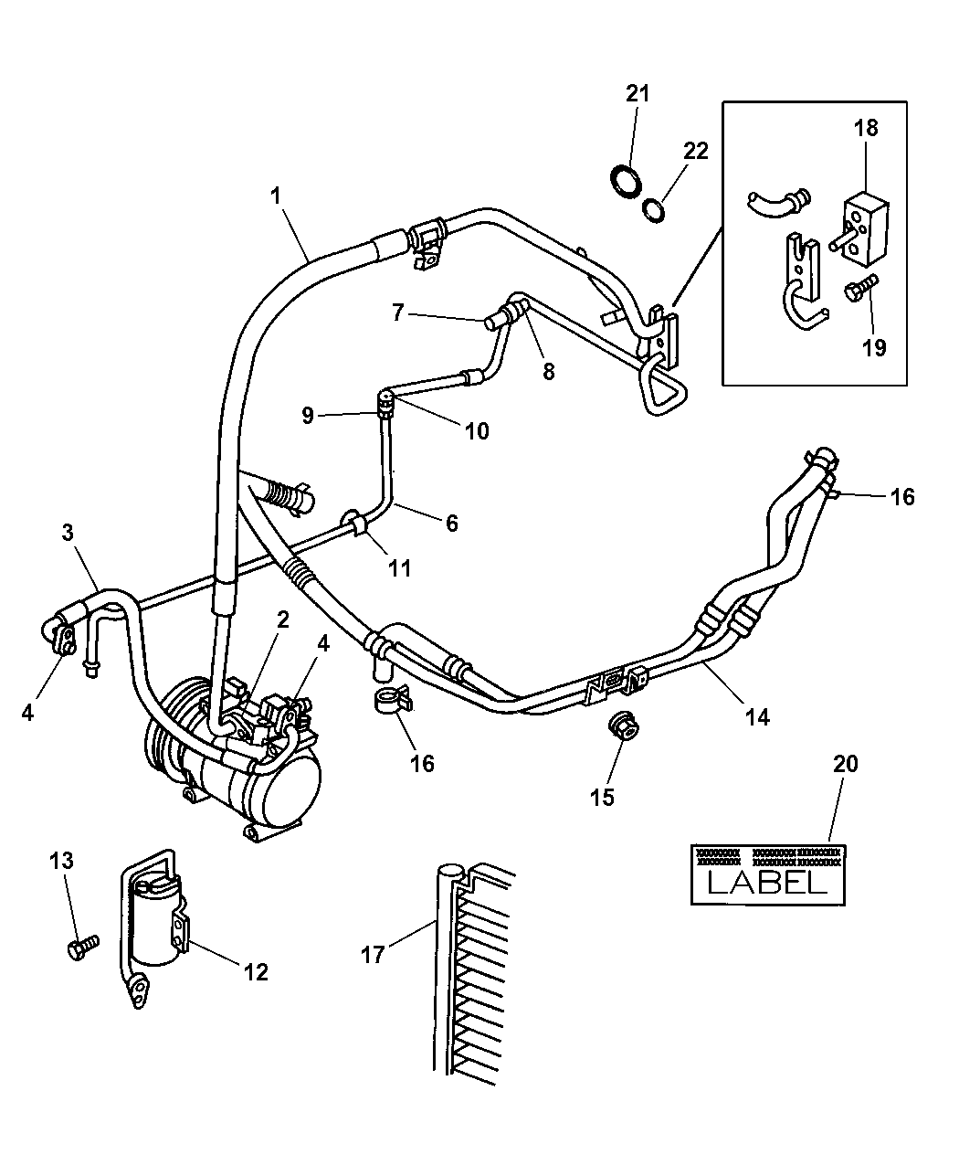 Chrysler Town And Country Heater Hose Diagram