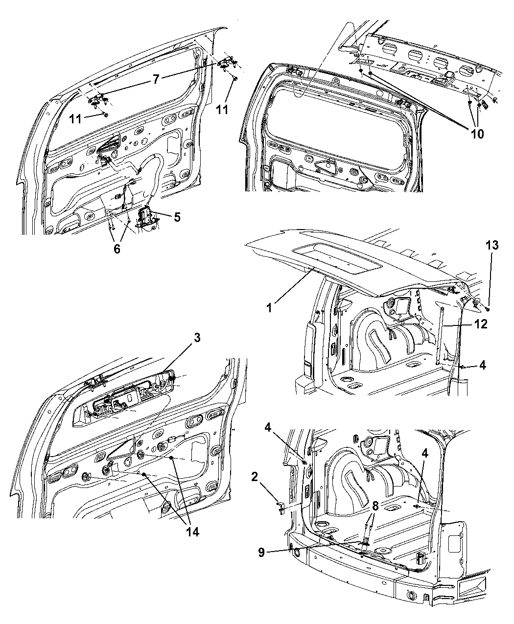 55113161AE - Genuine Dodge HANDLE-LIFTGATE 2011 dodge nitro wiring diagram 