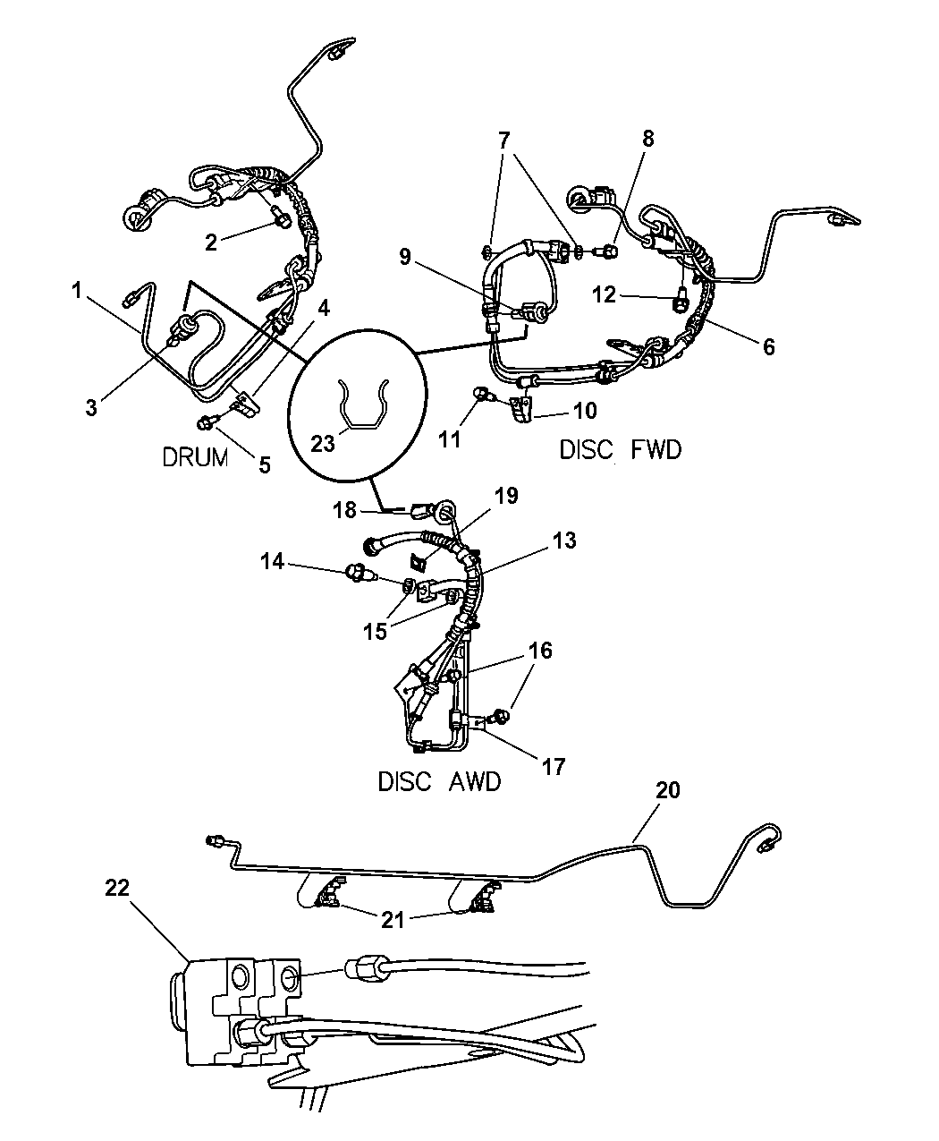 2002 Chrysler Town And Country Brake Line Diagram