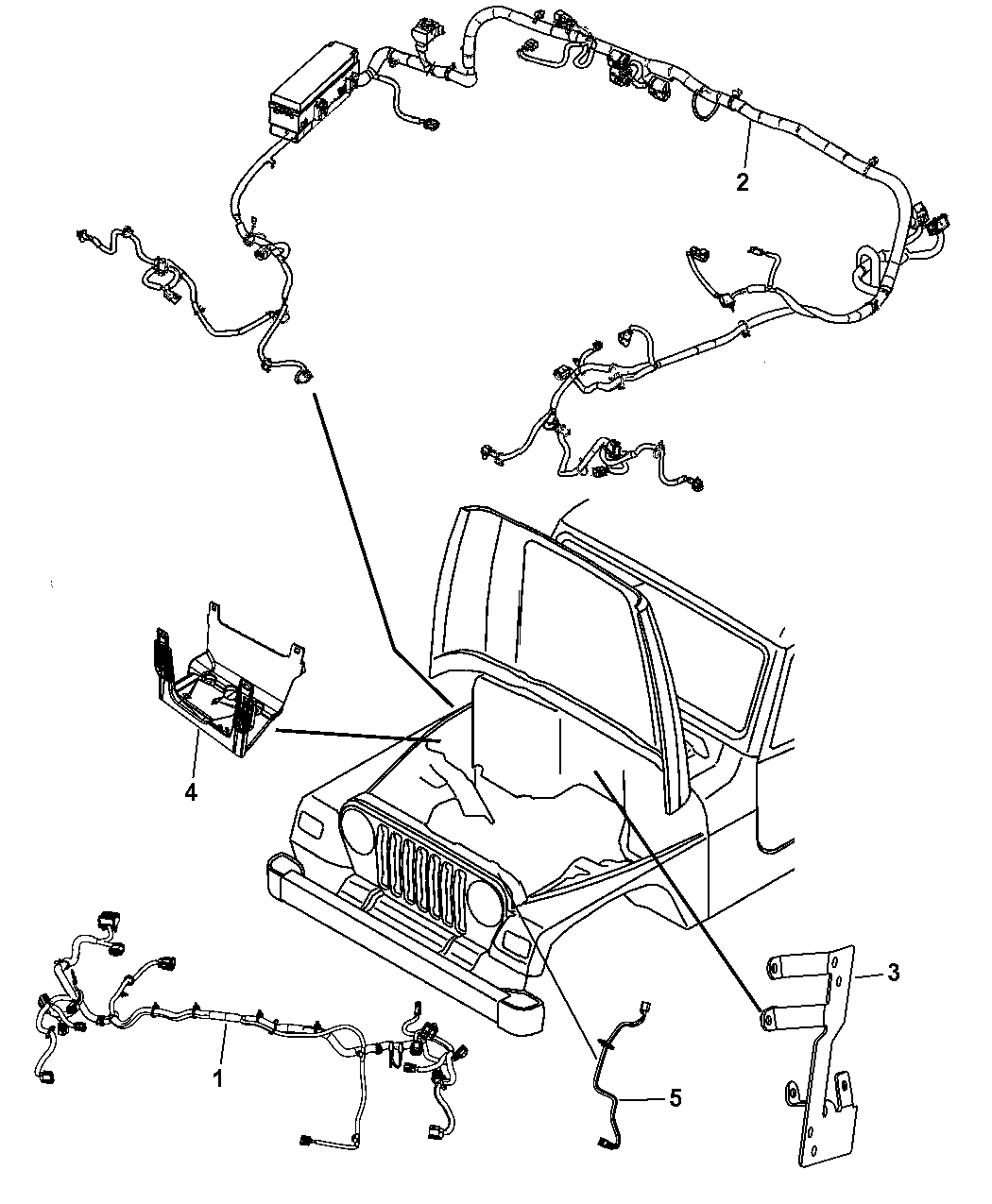 68164674AF - Genuine Mopar WIRING-DASH