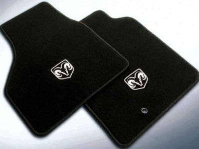 Mopar Floor Mats,Front,Premium - - Crew/Mega (Black - Dx9) 82213395AB