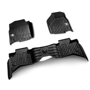 Mopar All Weather Floor Mats,Bucket - Style,Quad Cab,Brown 82215582AB