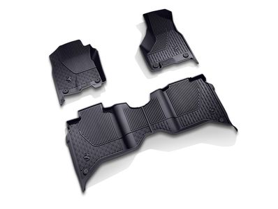 Mopar All Weather Mat Kit - Crew Cab With Bucket Seats - Black 82215754AC