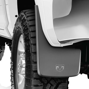 Mopar Front Heavy Duty Rubber Splash Guards,For Vehicles With Fender Flares. 82216222AA