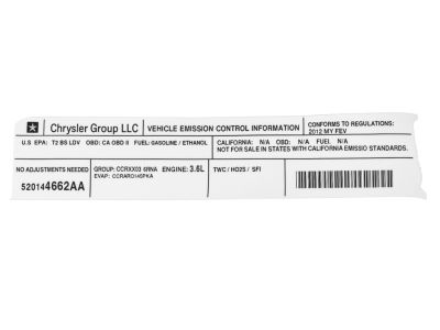 Chrysler 52014662AA