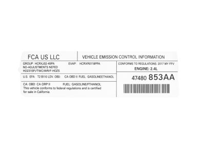 Chrysler 47480853AA