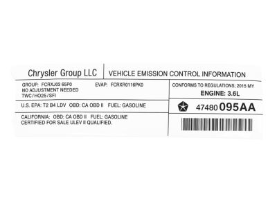 Chrysler 47480095AA