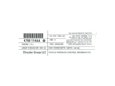 Chrysler 47480111AA
