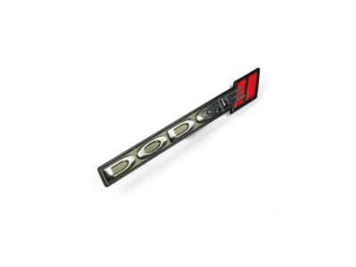 MOPAR Genuine OEM Chrome Dodge Nameplate Emblem - Fits Nitro, Caravan, Dakota (57010789AA)