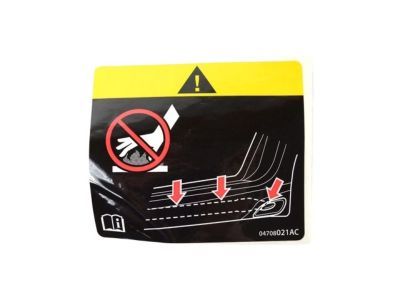 Mopar 4708021AC Label-Exhaust Warning