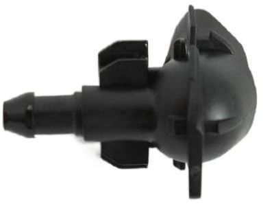 Windshield Washer Fluid Nozzles – Fits Chrysler 300, Dodge, Jeep, RAM (2001-2017) – CarBole, Black ABS, Pair