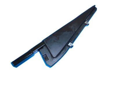 Jeep Wrangler TJ 97-06 OEM Hard Door Outer Panel Trim – Driver Side, Black Plastic, Mopar 55176569