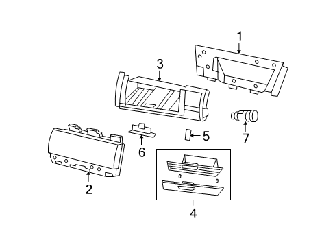 Latch-GLOVEBOX Door Diagram for 5JM55ES3AC