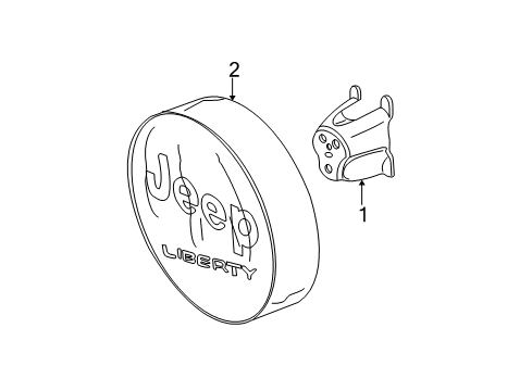 Cover Kit-Tire-Spare Diagram for 82207450
