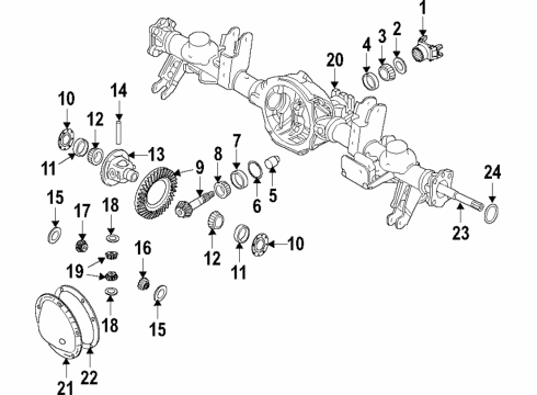 Mopar 68441696AE AXLE-REAR COMPLETE