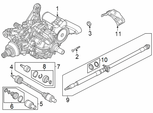 Mopar 68596169AA REAR AXLE