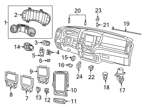 Mopar 68527401AD CLUSTER-INSTRUMENT PANEL