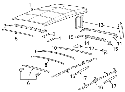 Mopar 6KH90FX9AI WINDOW-TAILGATE