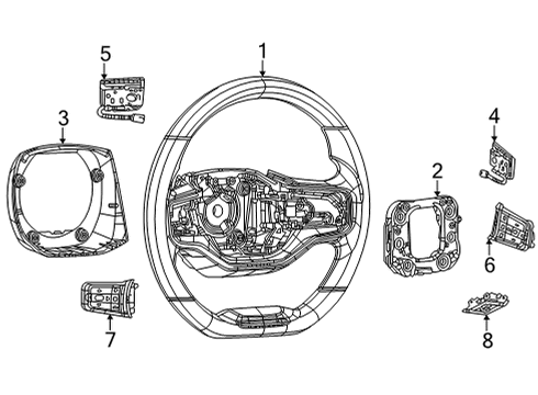 Mopar 68484150AB SWITCH-STEERING WHEEL RIGHT