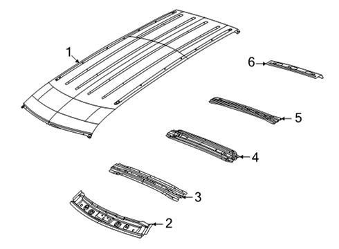 2022 Jeep Wagoneer Roof & Components Diagram 2
