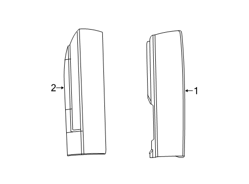 2023 Ram ProMaster 2500 Tail Lamps Diagram