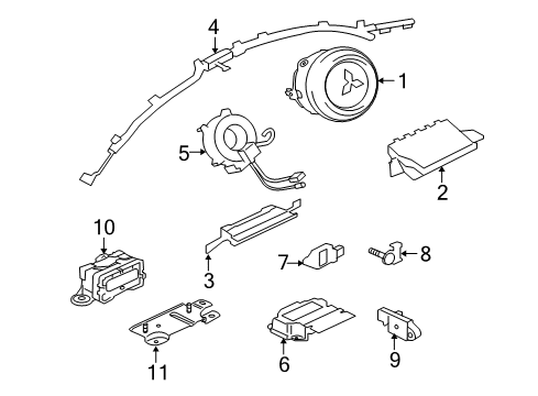 Spring-Air Bag Sensor Diagram for 8619A018