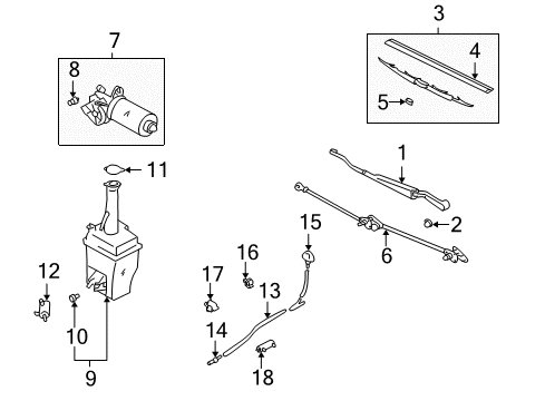 Arm Assembly - Windshield Wiper Diagram for 9832025060